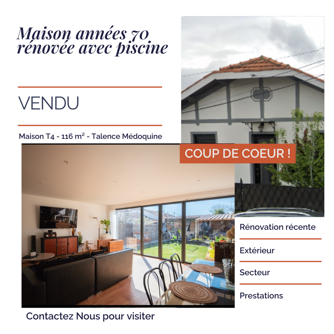 Annonce immobilier simple élégant beige ocre post instagram