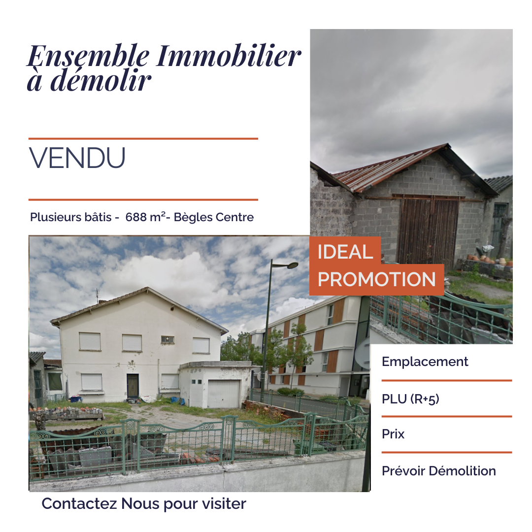 Annonce immobilier simple élégant beige ocre post instagram