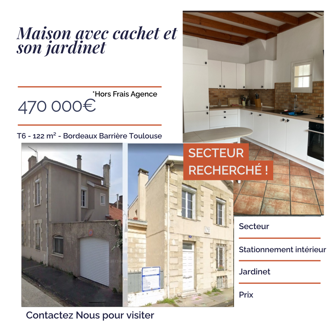Annonce immobilier simple élégant beige ocre post instagram